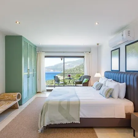 Korsan- 8 Bedroom With Private Pool And Sea View וילה קס