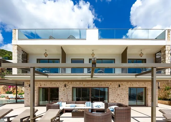 빌라 Korsan- 8 Bedroom With Private Pool And Sea View 카스