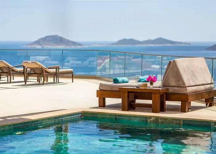 Korsan- 8 Bedroom With Private Pool And Sea View كاس